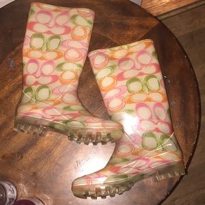 Coach rain boots